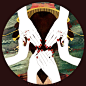勿视勿言勿听-方块阿兽_艺妓_涂鸦王国插画