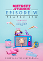 Mistreet Studios : “Mistreet Studios” was the name of the new Mistreet festival. This year the cinema was the main concept and we made the image thinking about some of the most famous movies.We did the set design using objects that we customized in order 