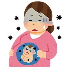 空气污染 对孕妇影响  孕期 怀孕的女人 坐月子 插画 免扣 素材 手绘 png25