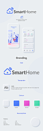Smart Home. Neumorphism app concept : Smart Home is a home control application concept