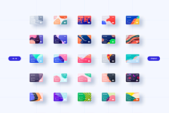 __Tu77采集到UI-彩色化卡片