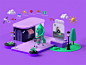 清晰简洁！17张界面3D元素插画设计