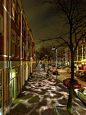Broken Light, éclairage public, rue Atjehstraat Rotterdam, Pays-Bas