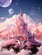 星空下的粉色童话城堡，分享给你的小姐妹吧