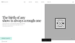 灰白新媒体网页页面首屏广告设计