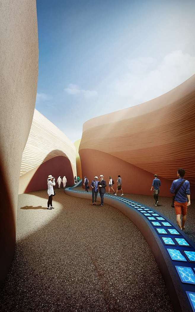 阿联酋国家馆将会建在靠近世博中心的一个1...