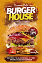 Burger House Flyer #Burger, #House, #Flyer