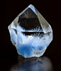 Quartz with Dumortierite inclusions: 