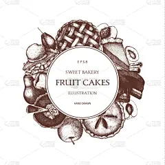 贺卡,水果,小册子,菜单,家庭,蛋糕,肉桂,食品,设计,烘