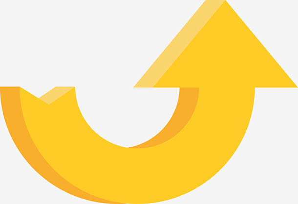 升级立体箭头高清png图片