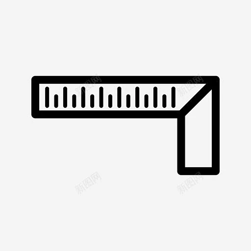 直角尺木匠尺量尺图标 页面网页 平面电商 创意素材-花瓣网