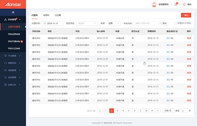 智慧教育管理平台