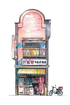 东京街头商铺｜波兰插画师Mateusz Urbanowicz - 当代艺术 - CNU视觉联盟