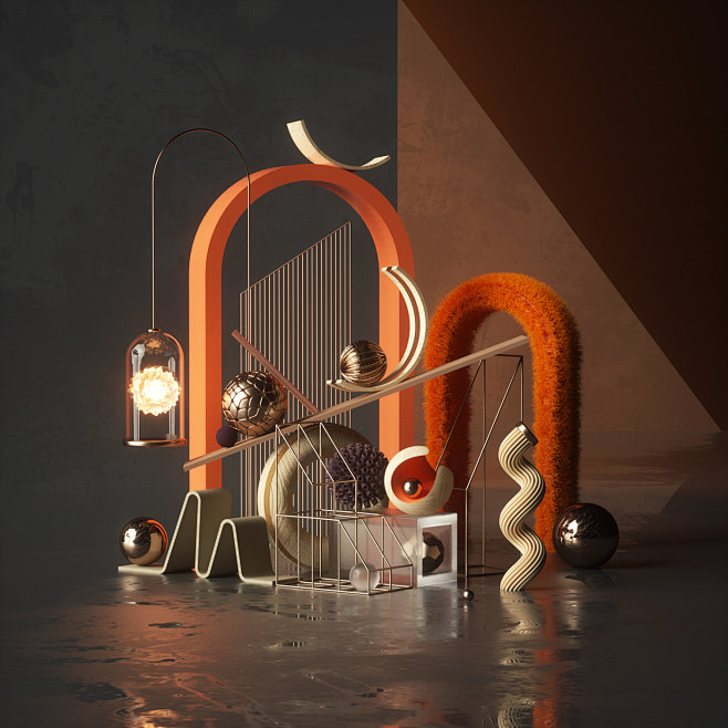 @大V宝剑 C4D 建模 色彩 超写实