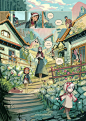 Splash page from Raruurien chapter #3 You can read the comic here www.raruurien.com "Raruurien" is a heartwarming slice of life webcomic about Rien... Raruurien Page 61