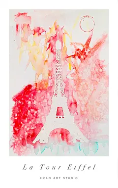 欧洲旅行手绘手帐 | 巴黎埃菲尔铁塔 La Tour Eiffel