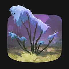 {大自然}手绘植被，石头，云，烟等等