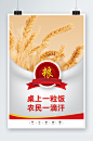 珍惜粮食五谷杂粮海报-众图网