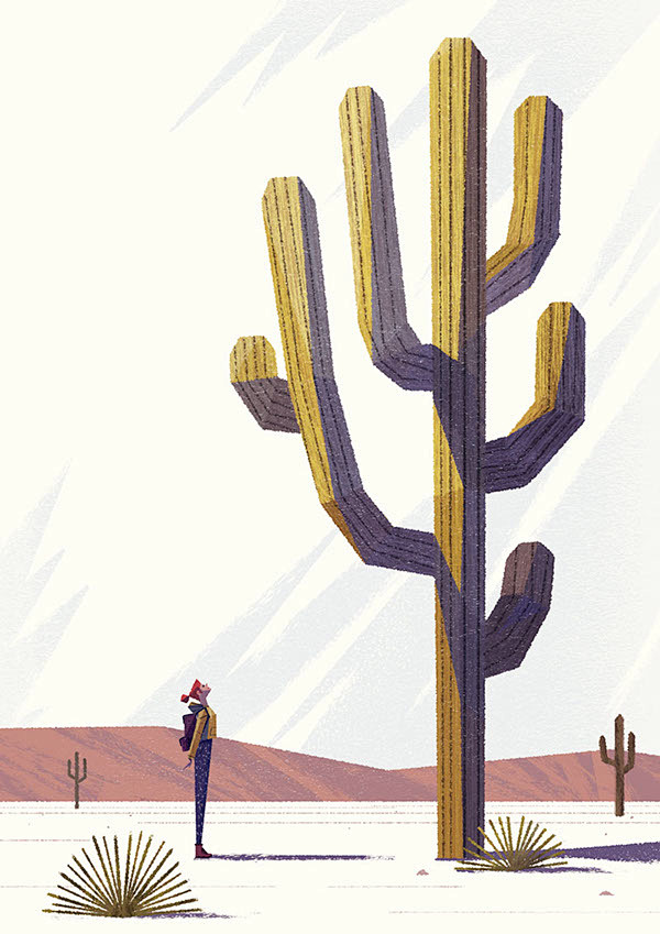 Girl and cactus : A ...