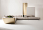 luxury modern design angular sofa in white nubuk leather and gold lacquered structure