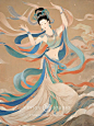 岩彩画x敦煌飞天壁画【上篇】