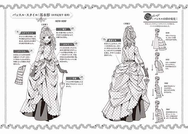 《西方女性礼服插画解说本》一窥14～19...