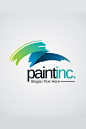 Creative Pain Brush Logo Template #Logo #Pain #Creative #Brush