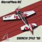 德天AP SBACH342 70级 3D固定翼 油电轻木飞机 遥控模型飞机