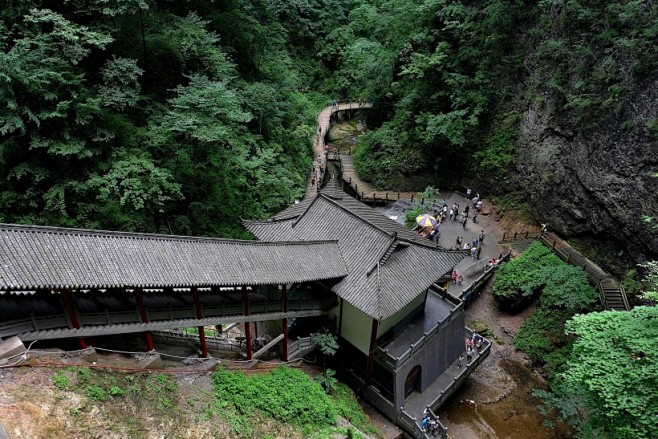 陕西商洛金丝大峡谷风景图片www.htl...
