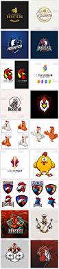 公鸡母鸡炸鸡火鸡小鸡动物标志商标图标logo店标头像平面设计素材-淘宝网