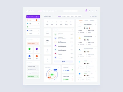 项目仪表板模板 web 仪表板 ui 草图 ux 下载 ui 套件-花瓣网