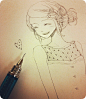 :D
doodle on the corner of my lecture notes #手绘# #插画# #治愈系# 