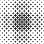 Seamless monochrome floral pattern