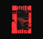 poster posters Collection type typography   Typosters Layout typographic design red