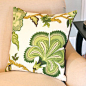 Green Schumacher Designer Pillow Cover in Hothouse Flower Fabric