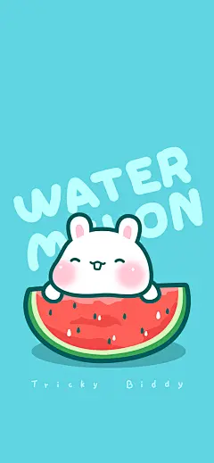 油爆叽丁爱西瓜手机壁纸