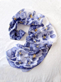 Silk scarf Pansy hand painted scarf violet scarf by MinkuLUL: 