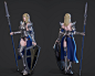 Elf Paladin, Ryan Reos : She is another game ready character project i have been working on for the past month. The goal is to study and practice sculpting armor based of concept, texturing and understand more about PBR value of materials. The model fully