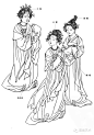 中国古代服饰线描画谱（转）