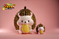【玩具交易所】预售JINART 水果动物250%榴莲刺猬 可爱摆件送盲盒-淘宝网