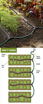 Garden Row Snip-n-Drip Soaker System lets you create a convenient watering system for your vegetable garden. No special tools required — just use scissors to cut the hoses to the sizes you need. Snap the fittings in place and you're ready to water.