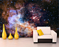 Wall mural "Space". Wall mural galaxy. Wall mural decal for decor. Photo wallpapers print. Extra large wallpapers mural for home deecor. : Unique wallpaper - the simplest way to change your interior and create the fantastic effect. The rainfores