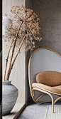 dried flowers and nice seats