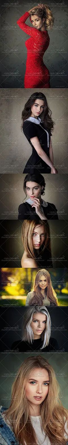 人物照片素材 欧美女性肖像摄影图集 游戏原画角色绘画参考 头像-淘宝网