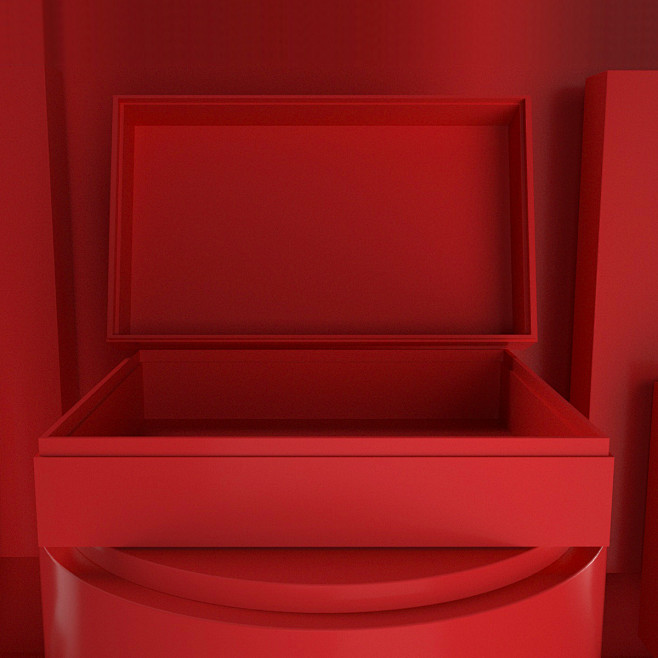 红色礼盒打开 (1200×1200)