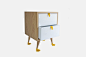 Bedside table with drawers TIO | Bedside table with drawers by Galula