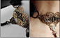 Steampunk keyhole choker 2 by Pinkabsinthe on deviantART