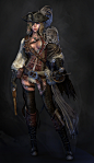 Pirate Female, Lee Yong Hyun : Tool : 3ds max , Z Brush , Photoshop , Body painter , Marmoset Toolbag