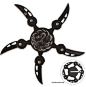 Black Dragon Twister Ninja Throwing Star