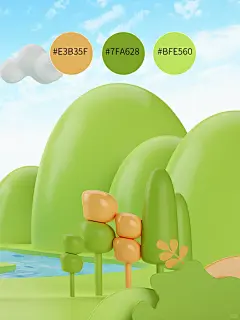 素材分享｜7组少女心糖果风马卡龙组合的配色